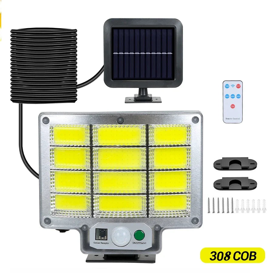 Solar Powered LED Wall Lights with Human Body Sensor - Smarsty