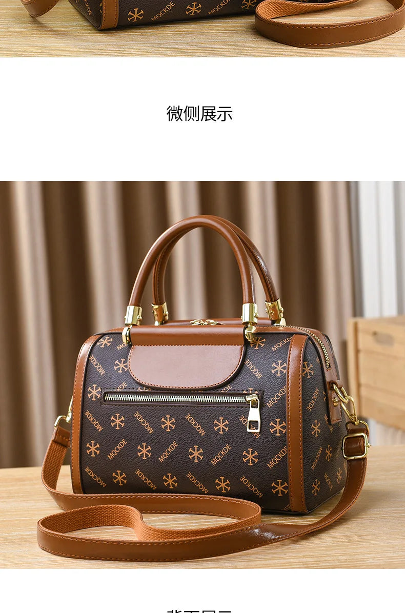 Soft Leather Women Crossbody Bag Large Capacity Versatile - Smarsty