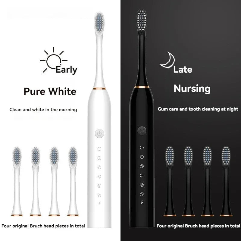 Automatic Electric Toothbrush with Six Speed Settings - Smarsty
