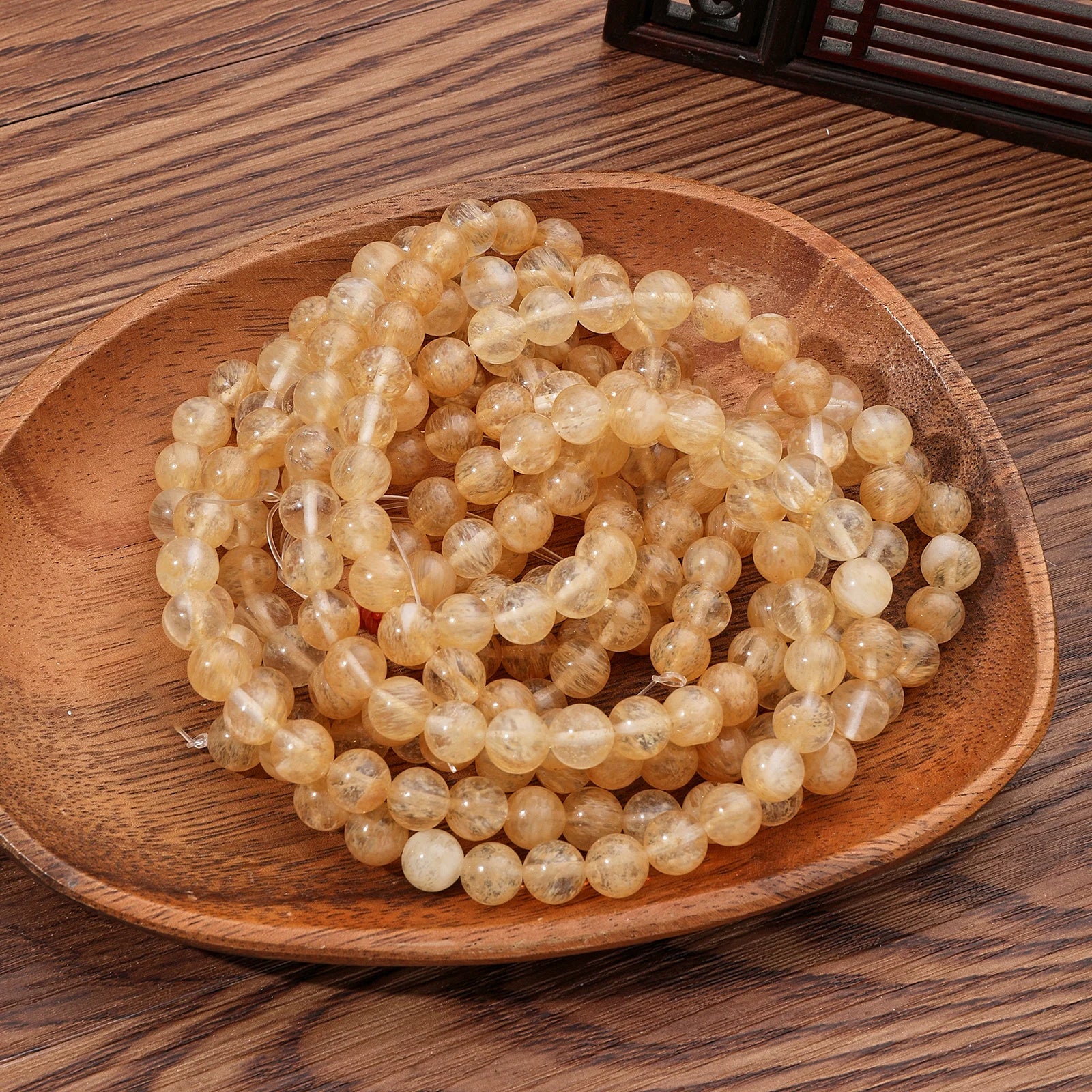 Natural Stone Beads Kit Rose Quartz Tiger Eye Obsidian - Smarsty