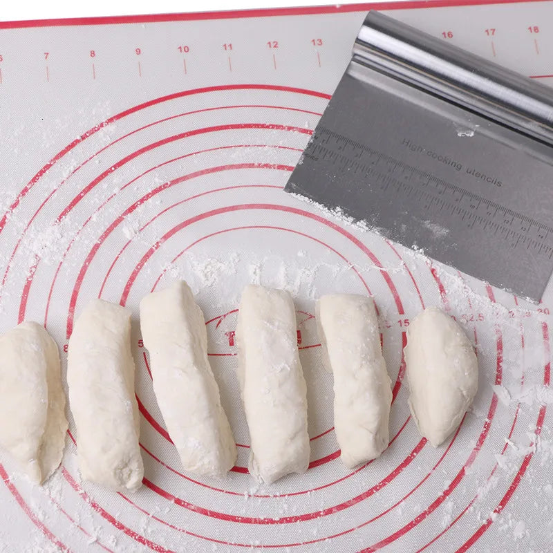 Stainless Steel Dough Scraper with Measuring Scale - Smarsty