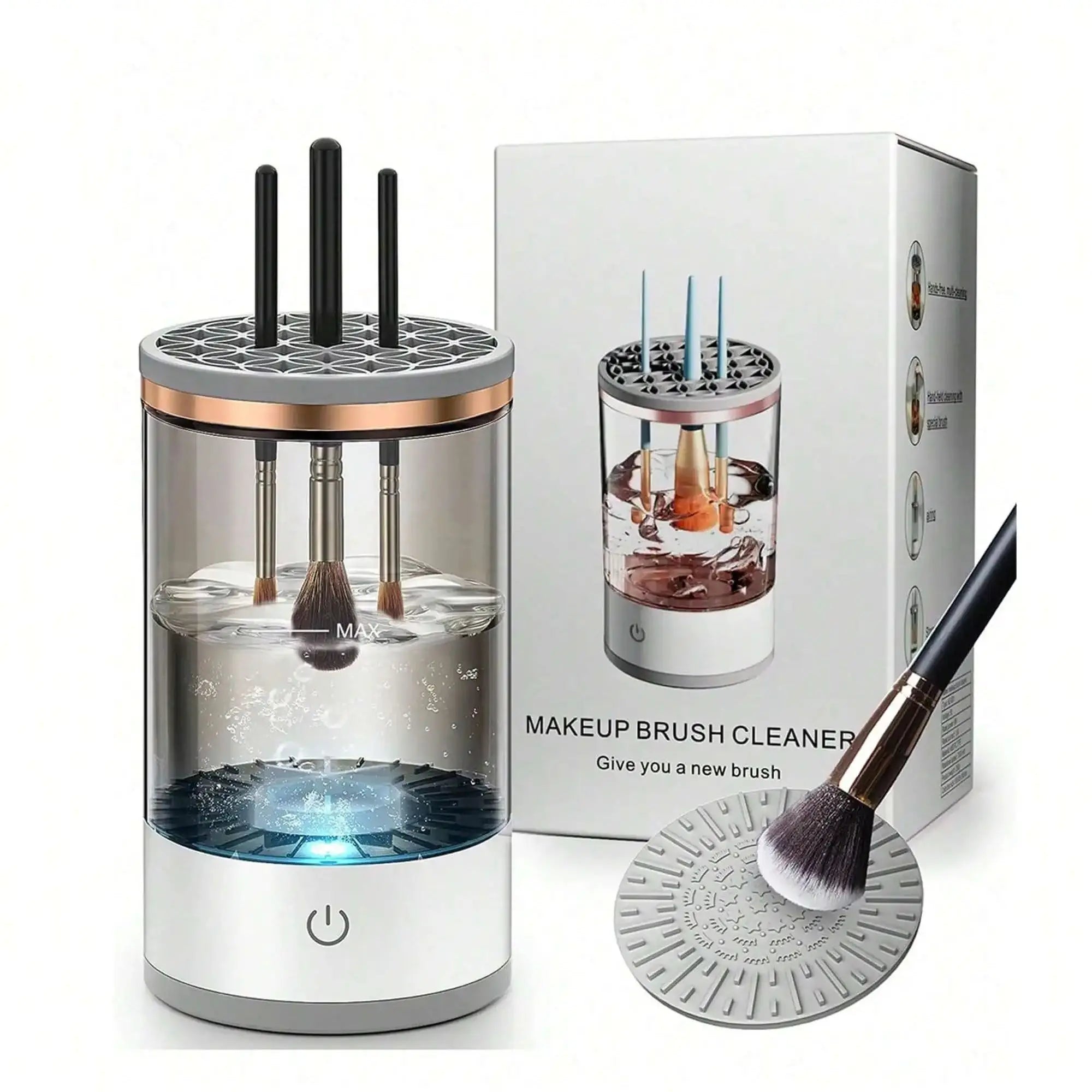 Electric Makeup Brush Cleaner Machine for Effortless Cleaning - Smarsty