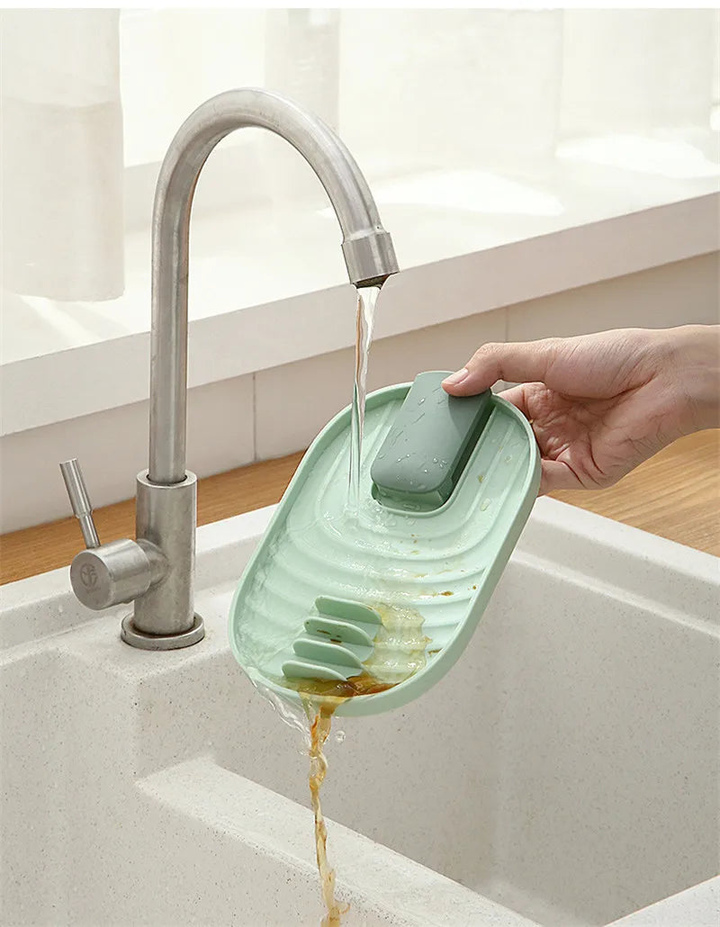 Kitchen Organizer Pot Cover Storage Pancake Turner Rack Soup Ladle Scoop Holder Dish Drain Rack Kitchen Gadgets Accessories by Smarsty