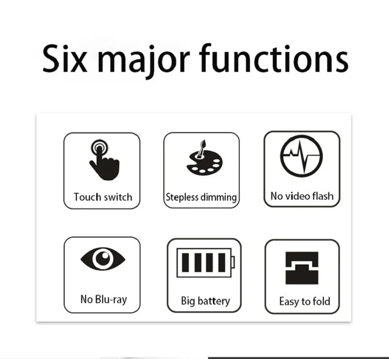 Dimmable USB Folding Desk Lamp with Alarm Clock - Smarsty