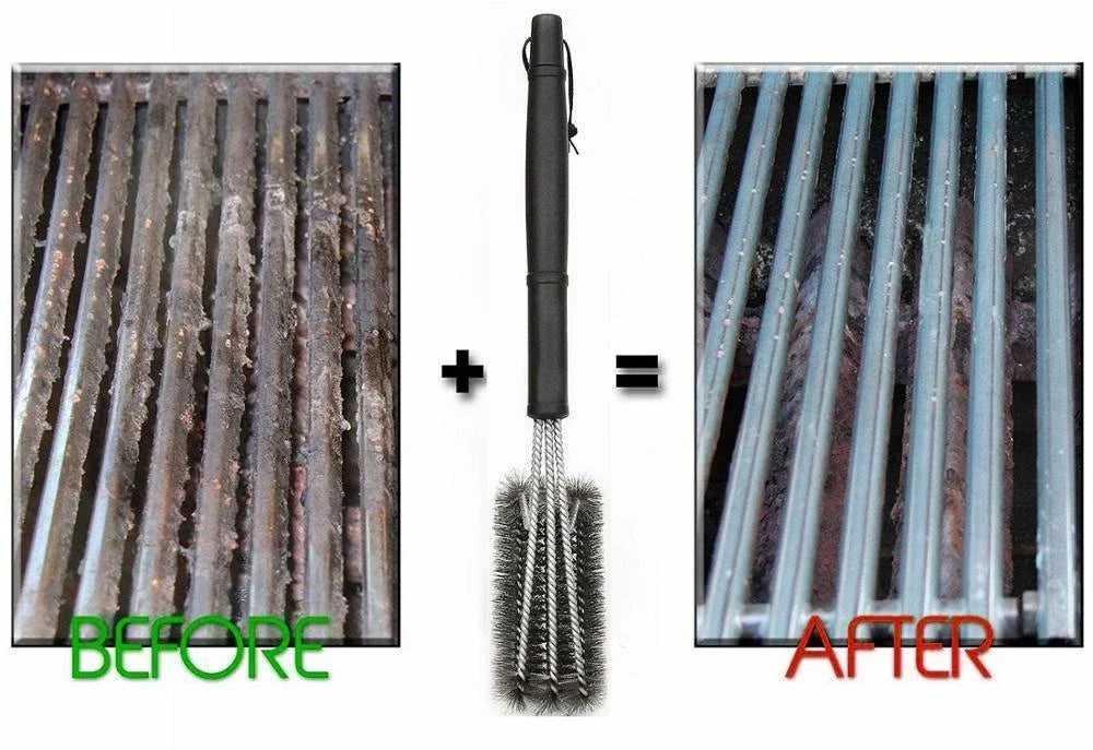 Stainless Steel BBQ Grill Brush for Easy Cleaning - Smarsty