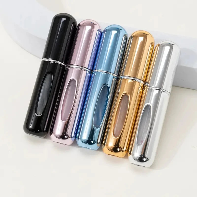 Portable Mini Travel High-end Perfume Bottle Base Refill Bottle Straight Charging Small Sample Perfume Aluminum Material - Smarsty