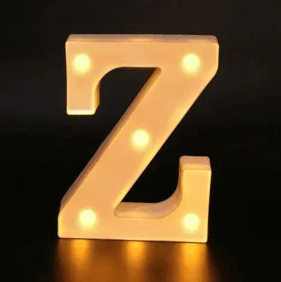 Colorful LED Letter Light for Weddings and Birthdays - Smarsty
