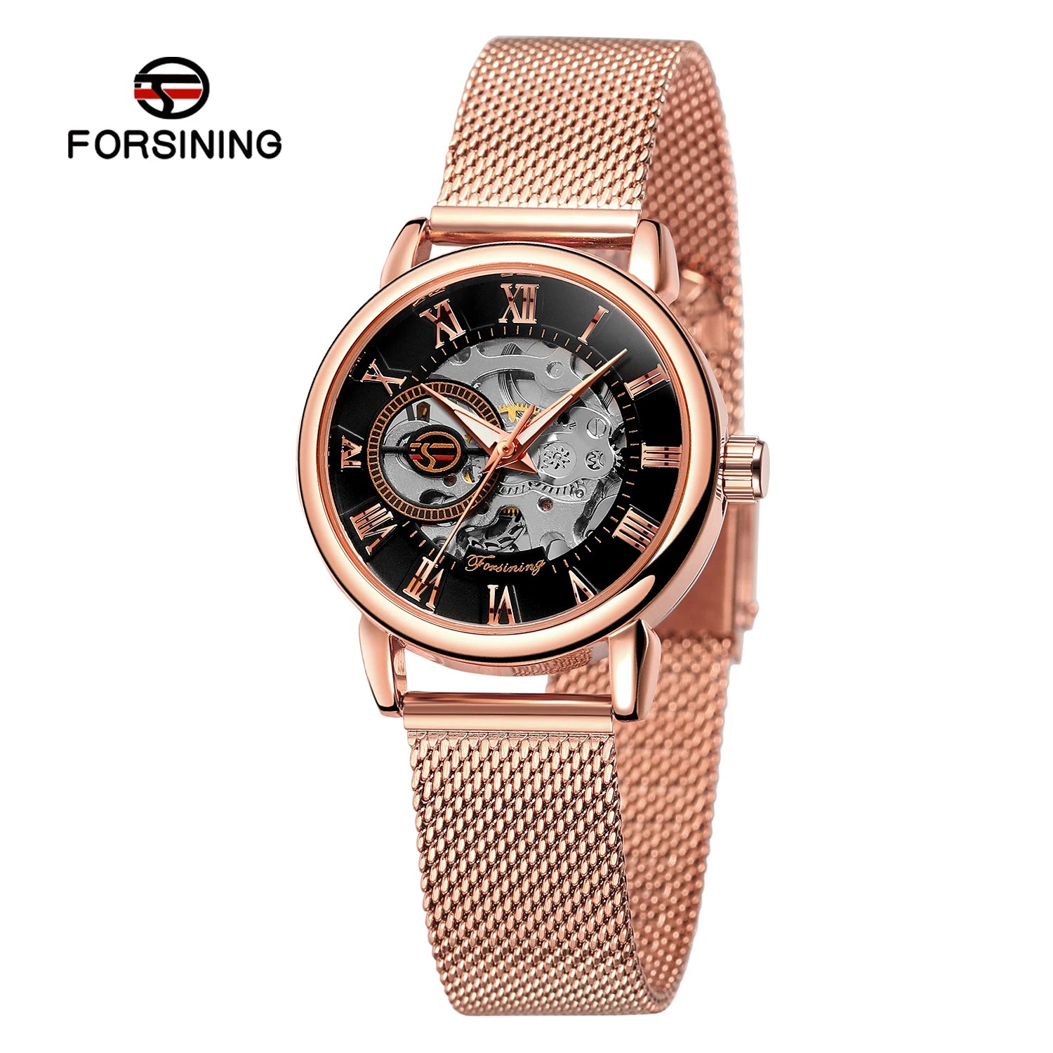 Luxury Skeleton Mechanical Women's Watch Stainless Steel - Smarsty