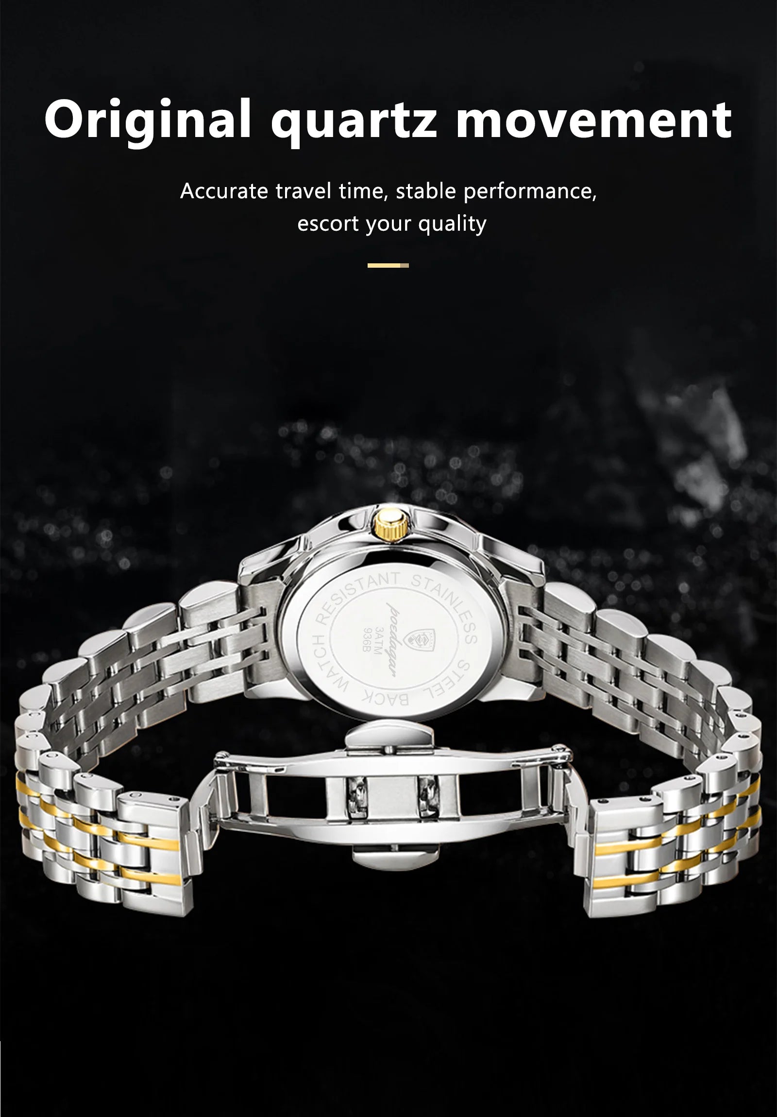 POEDAGAR Luxury Waterproof Men's Watch with Luminous Dial - Smarsty