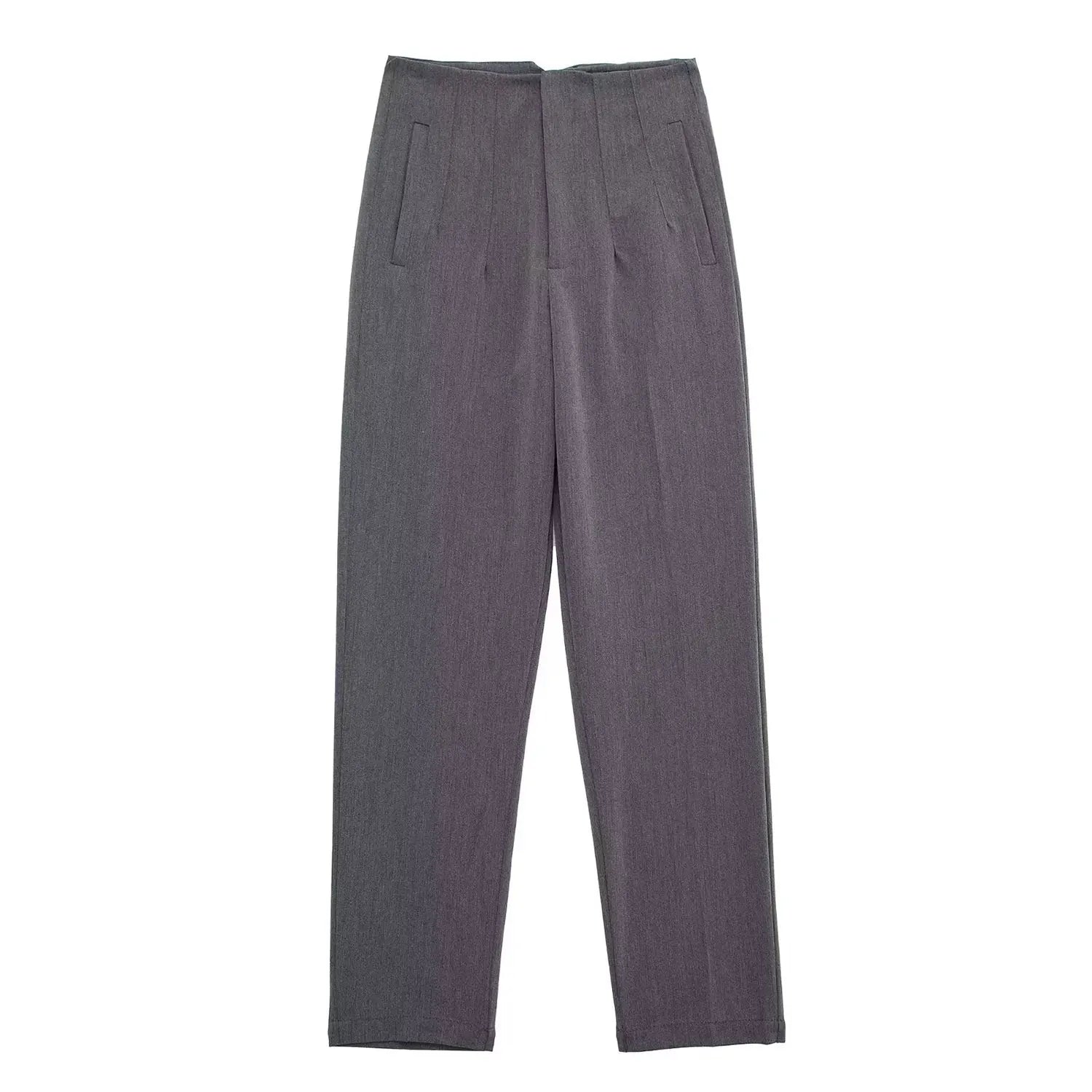 TRAFZA Women Elegant Solid Pencil Pants High Waist Pant For Women Casual Streetwear Woman Trousers Office Wear Chic Pant - Smarsty