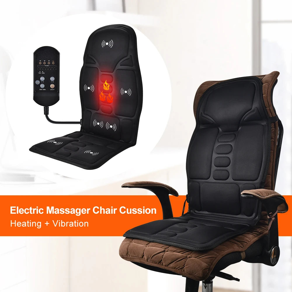 Portable Full Body Massage Chair Cushion with Soothing Vibration - Smarsty