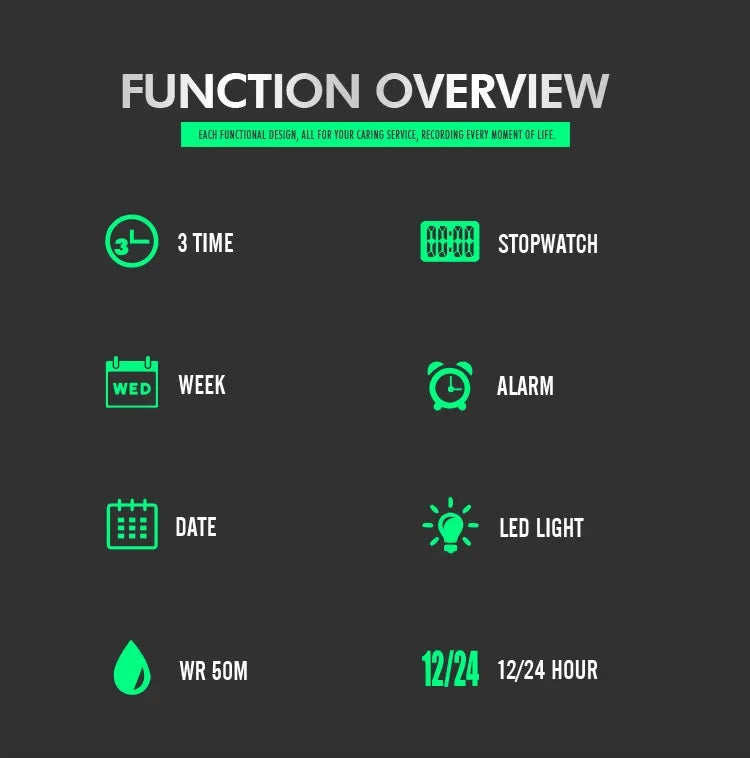 Skmei 1637 Waterproof Sport Wristwatch with Dual Movement - Smarsty