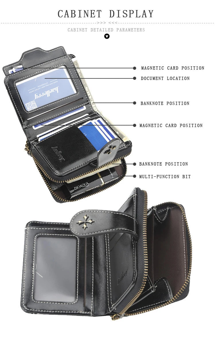 2023 New Women Wallets Fashion Short PU Leather Top Quality Card Holder Female Zipper Purse - Smarsty