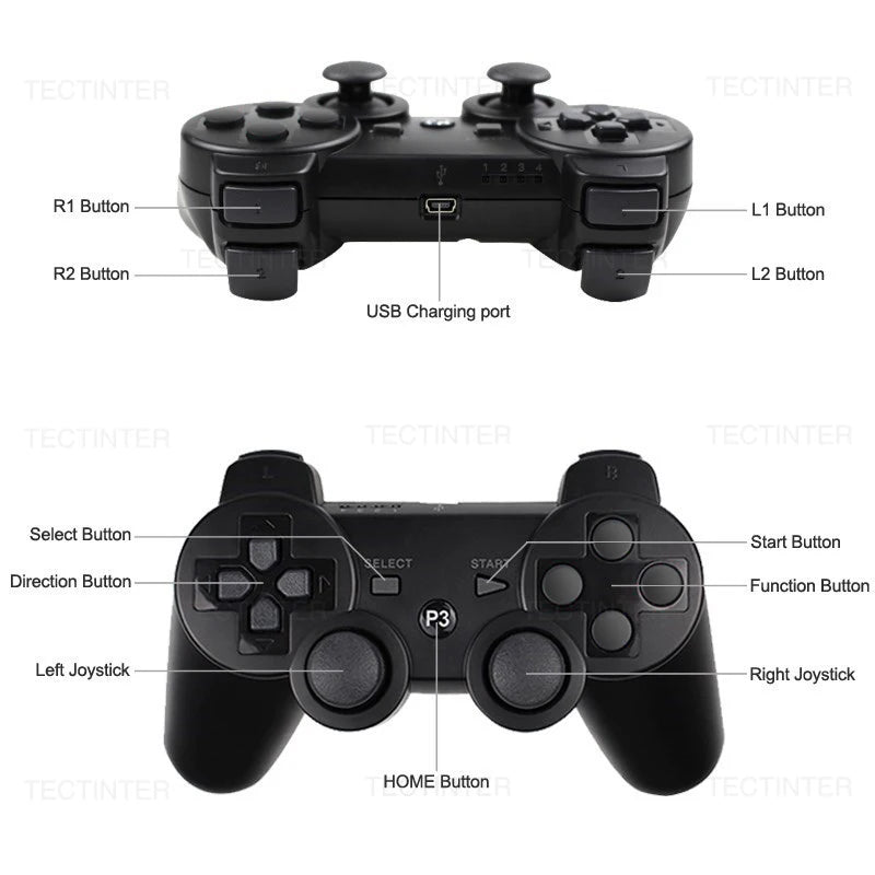 Wireless Bluetooth Gamepad Controller for PS3 - Smarsty