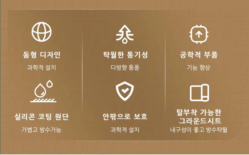 MOBI GARDEN Camping Tent Commander Dome Tent Shelter Waterproof Windproof Ultra-light 70D Nylon 160/185/245CM by Smarsty