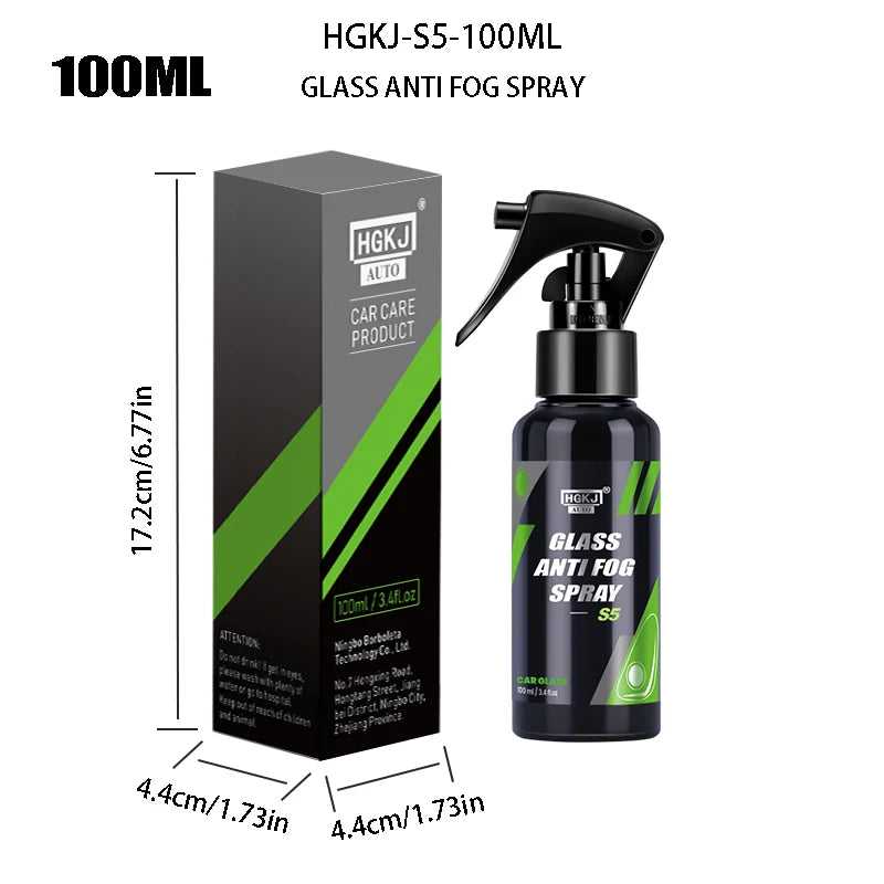 Car Window Anti Fog Spray Liquid Paint Care Polishe Rainproof Anti-Fog Agent Water Car Care Windshield Glass Auto Accessory - Smarsty