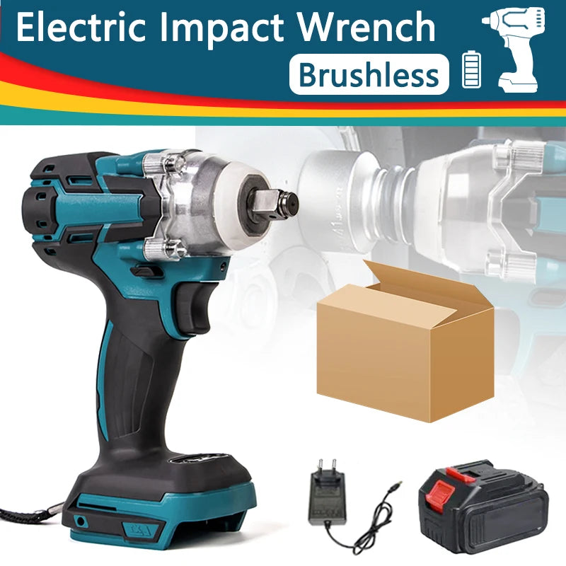 Cordless Electric Impact Wrench with Strong Torque - Smarsty