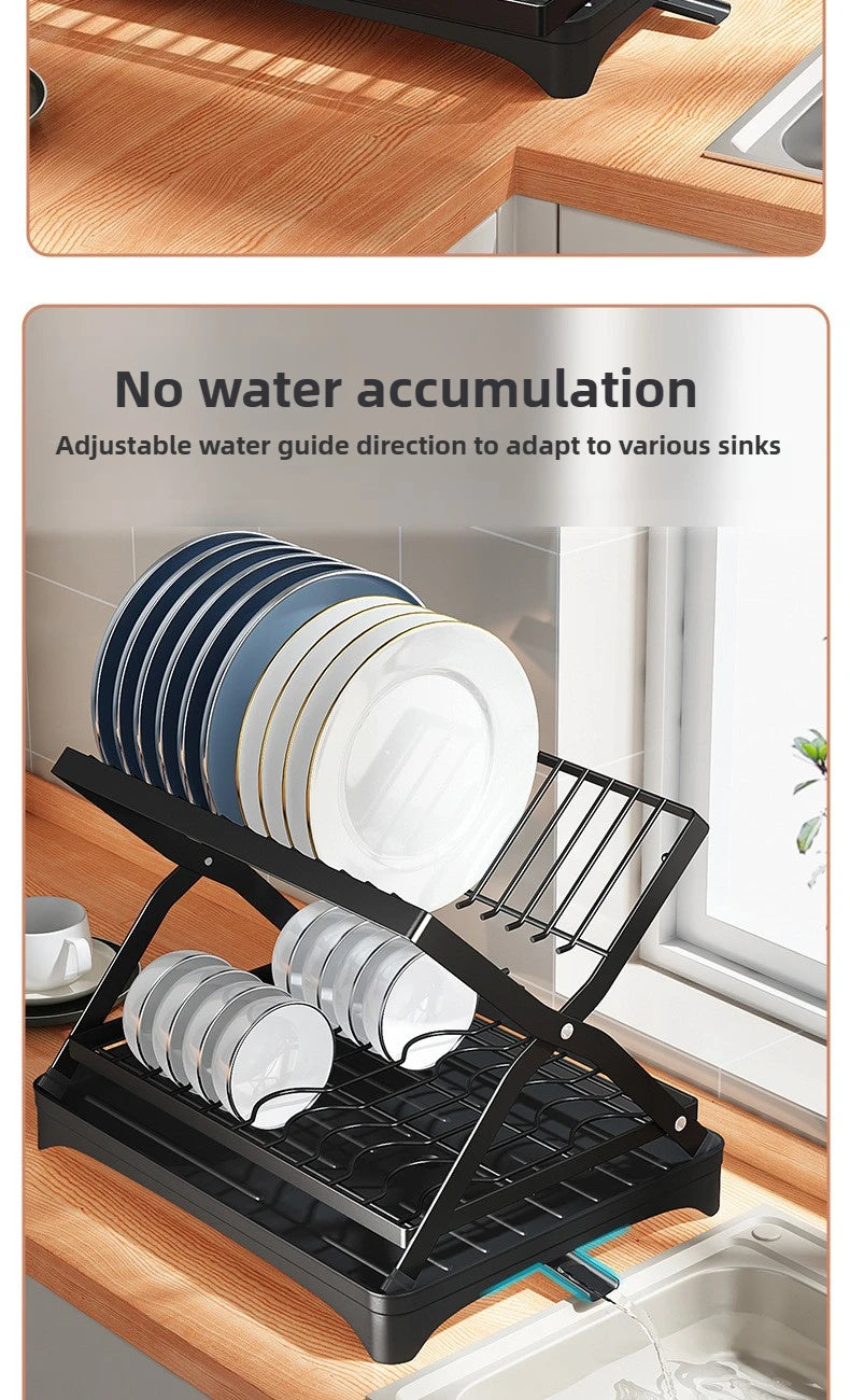 Non Perforated Folding Cabinet with Pull-out Basket Multifunctional Snack Storage Rack Household Kitchen Sink Storage Rack by Smarsty