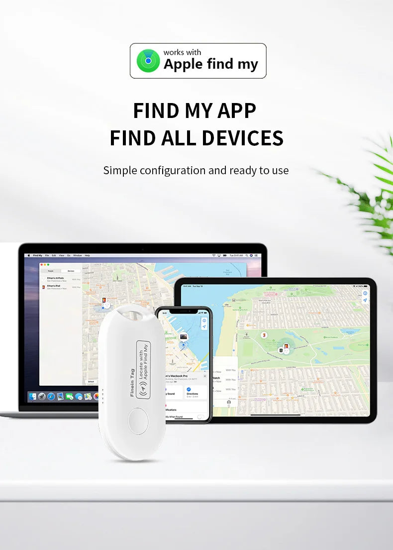 Mini GPS Tracker with Bluetooth Range for Easy Item Location - Smarsty
