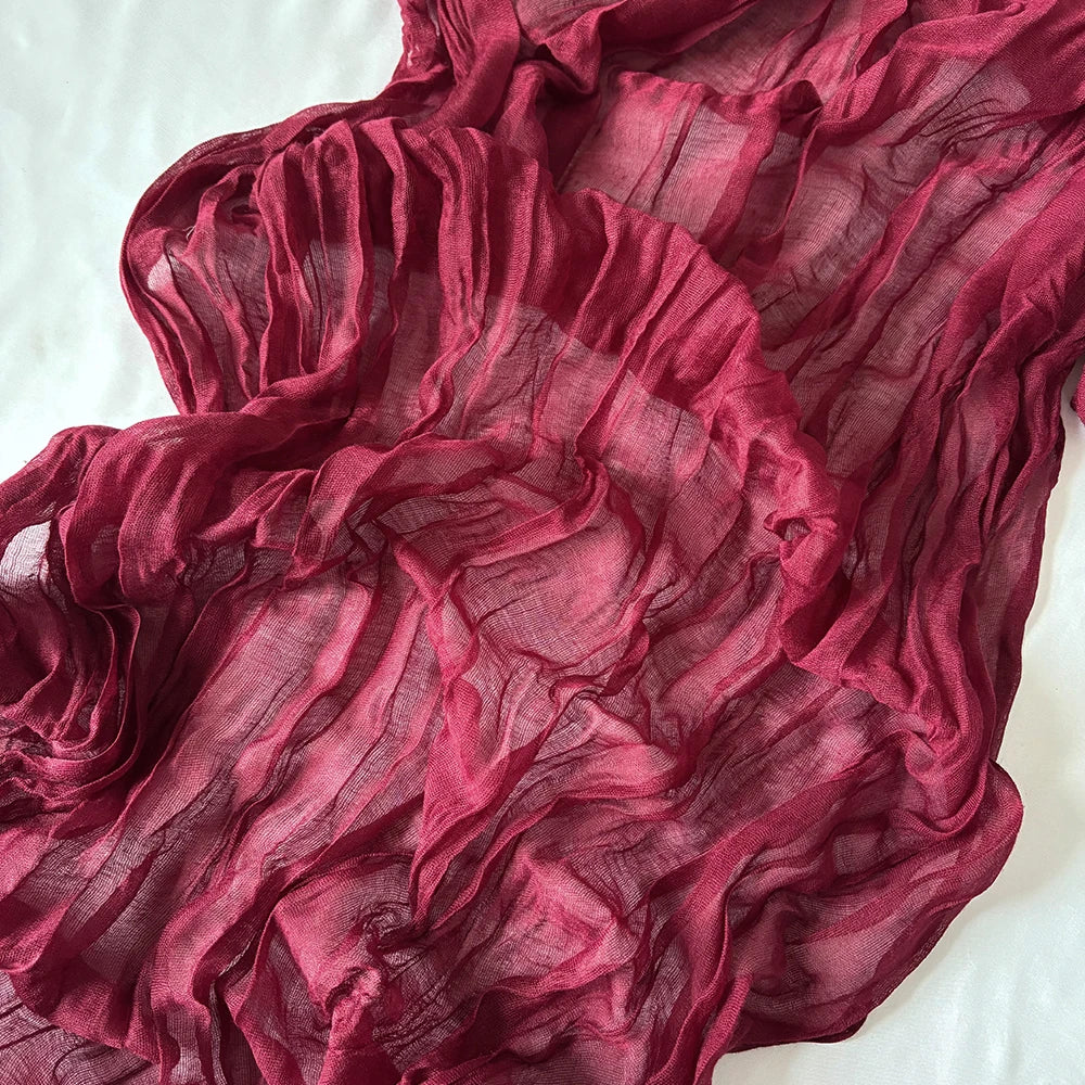 Wrinkle Gauze Table Runner for Elegant Dining Decor - Smarsty