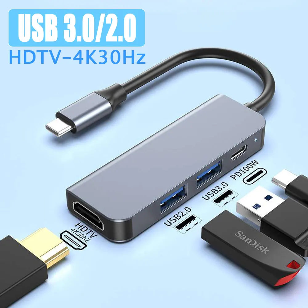 USB C Hub With 4K HDMI PD Fast Charging DockingStation