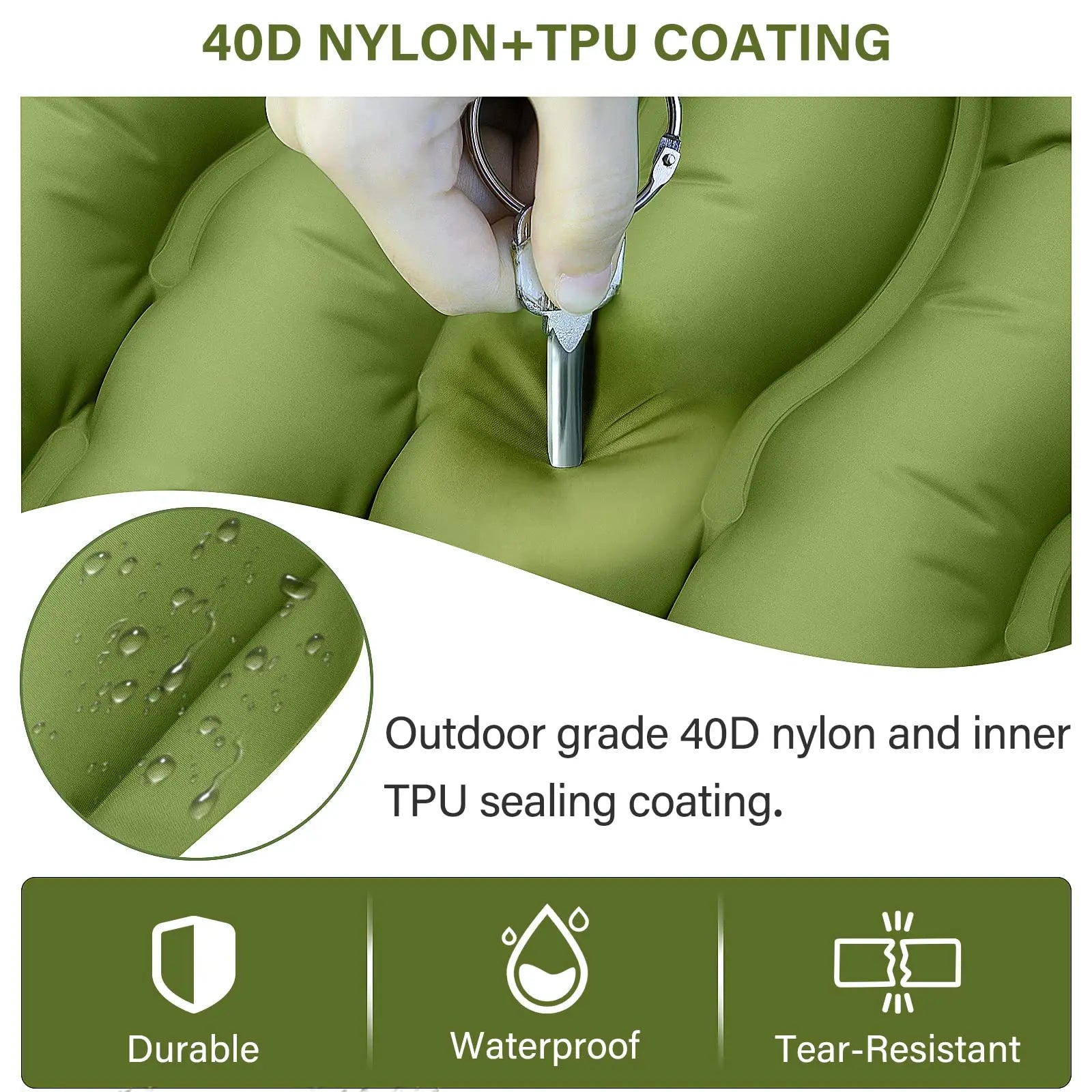 WESTTUNE Camping Sleeping Pad Ultralight Camping Mat with Pillow Built-in Foot Pump Inflatable Mattress for Backpacking Hiking