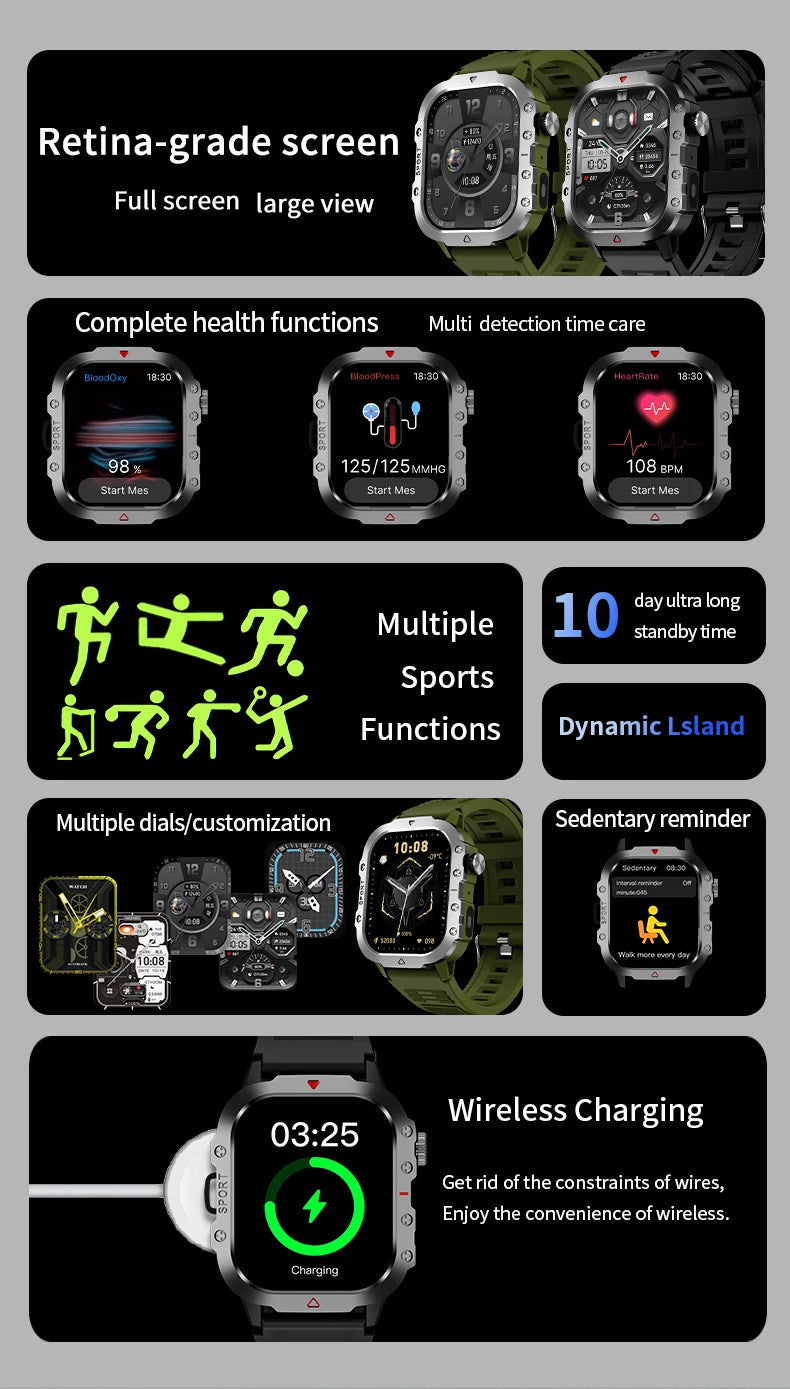 LAXASFIT Smart Watch with Large HD Screen and Fitness Tracking - Smarsty