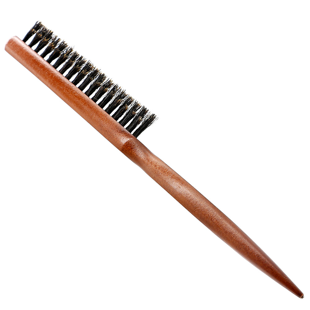 Natural Boar Bristle Hair Brush With Wood Handle - Smarsty