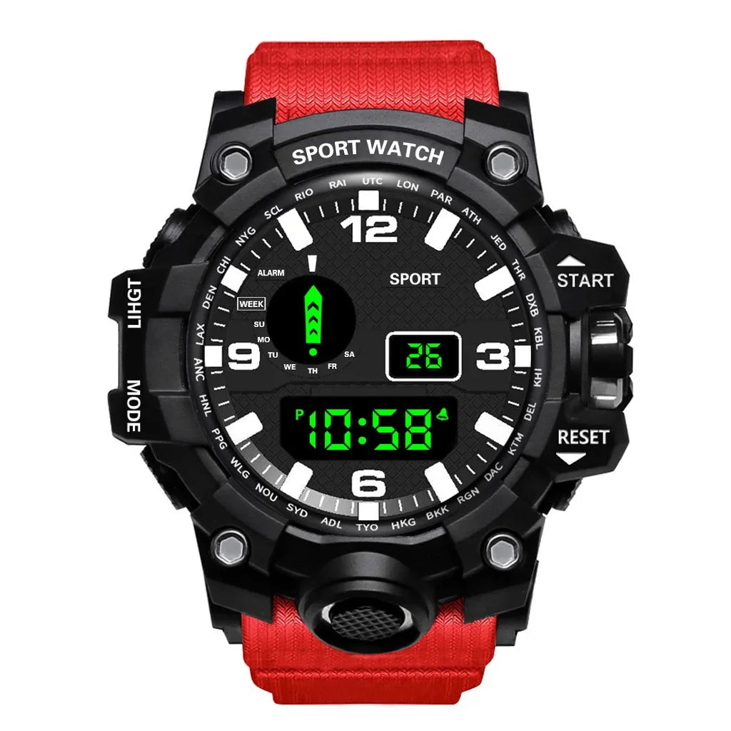 Men's LED Digital Sports Watch with Multifunction Features - Smarsty