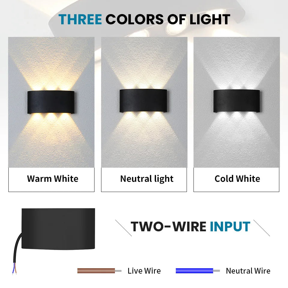 Waterproof LED Wall Lamp for Outdoor and Indoor Use - Smarsty