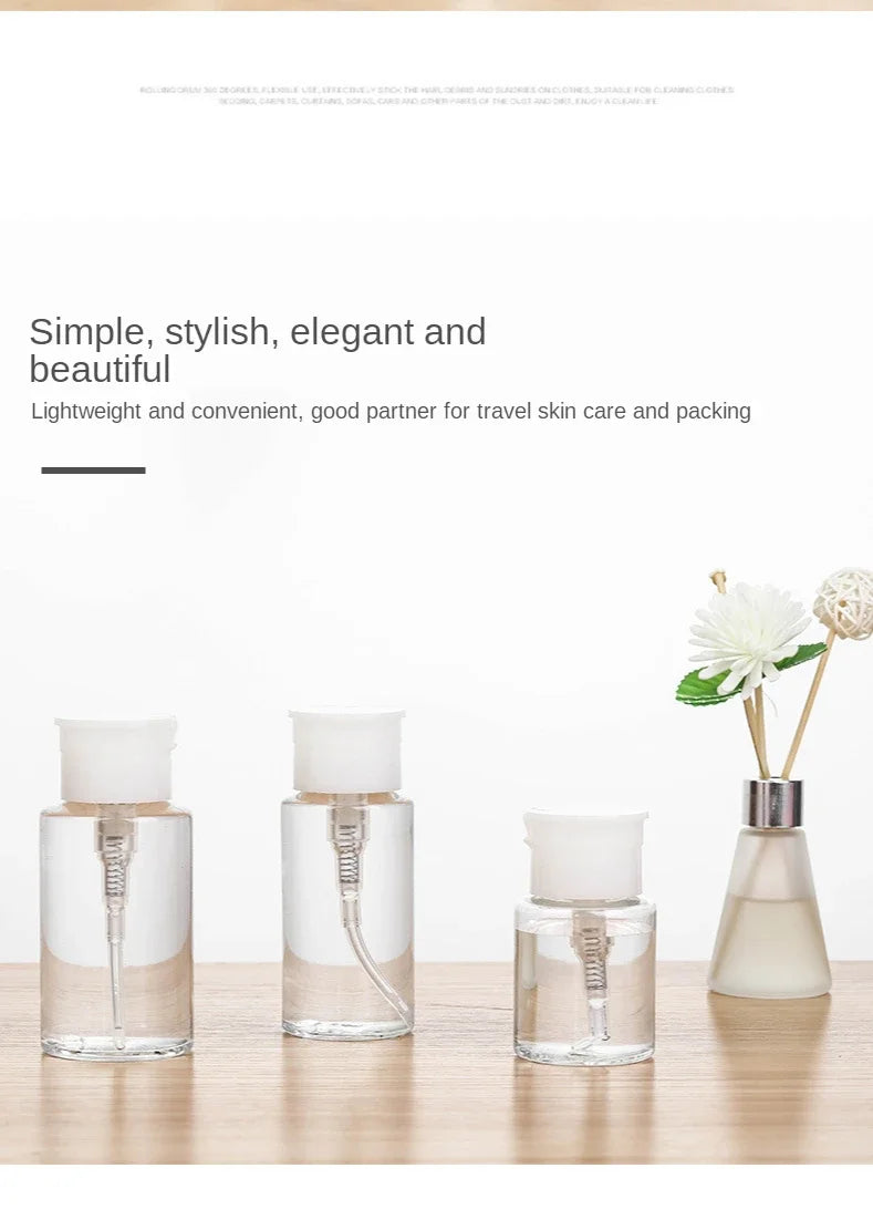 Refillable Pump Dispenser Bottle for Nail Polish - Smarsty