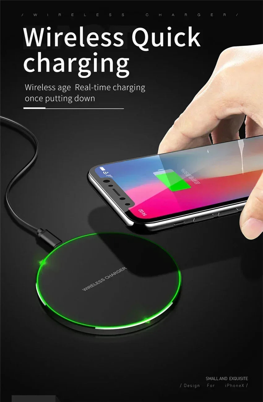 300W Wireless Charger For iPhone 16 15 14 13 Pro Max Induction Fast Charging Pad Dock Station For Samsung S23 S22 Xiaomi Huawei
