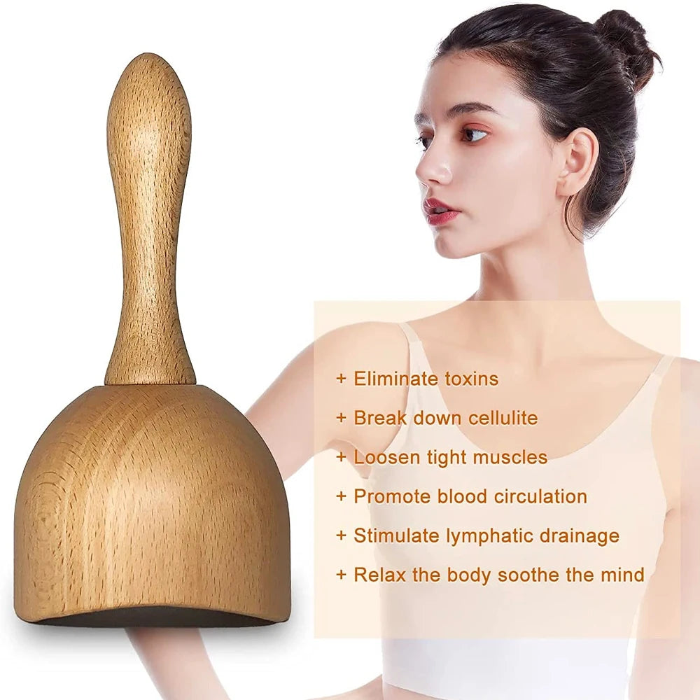 6 In 1 Wooden Massage Tool Set for Lymphatic Drainage - Smarsty