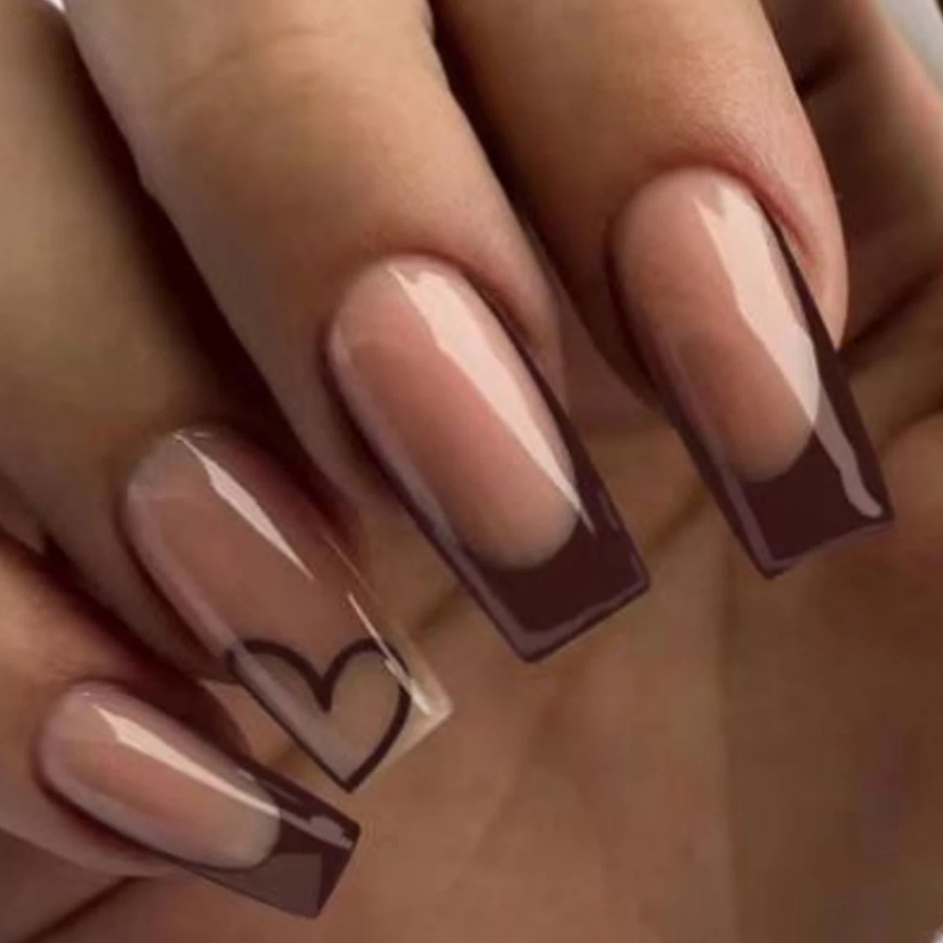 Medium Ballerina Pink Press On Nails with French Tips - Smarsty