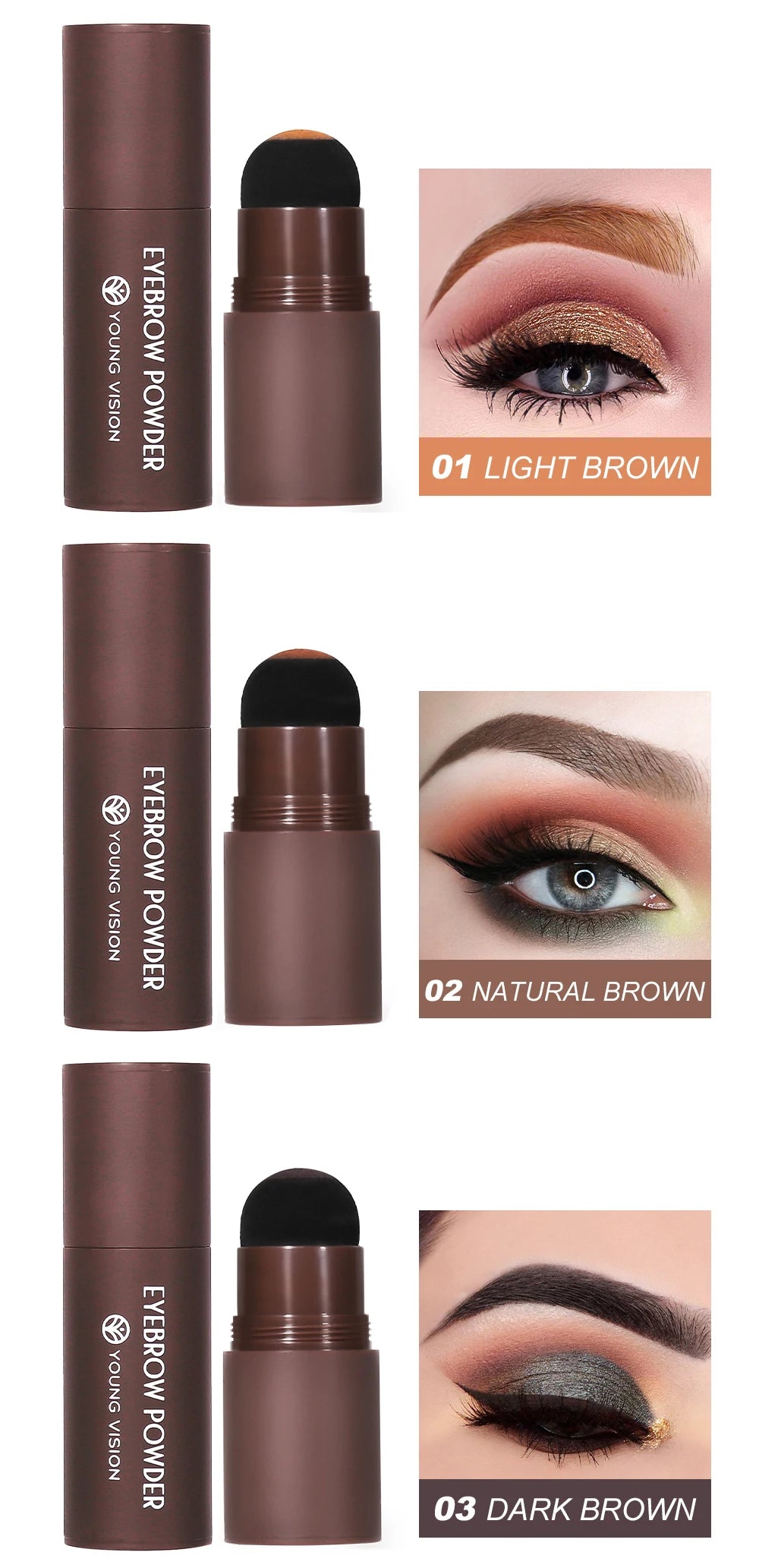 Eyebrow Stamp Stencil Kit for Long-Lasting Waterproof Makeup - Smarsty