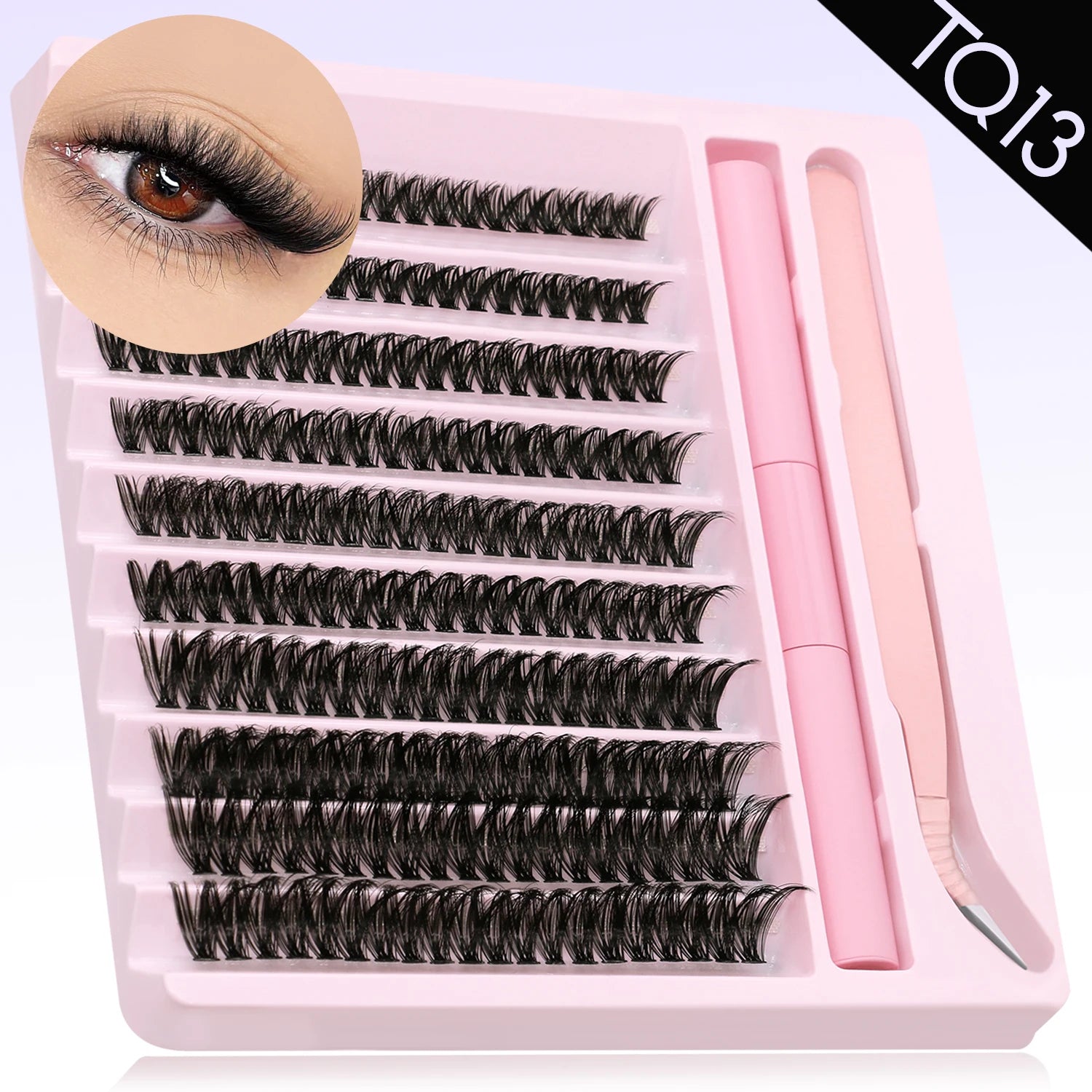 GROINNEYA DIY Eyelash Clusters Kit with Strong Hold - Smarsty