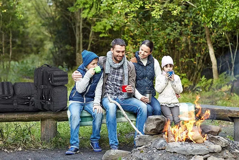 50L Tactical Backpack Men's Travel Large Capacity Rucksacks Men Waterproof Outdoor Sports Multi-functional Bags - Smarsty