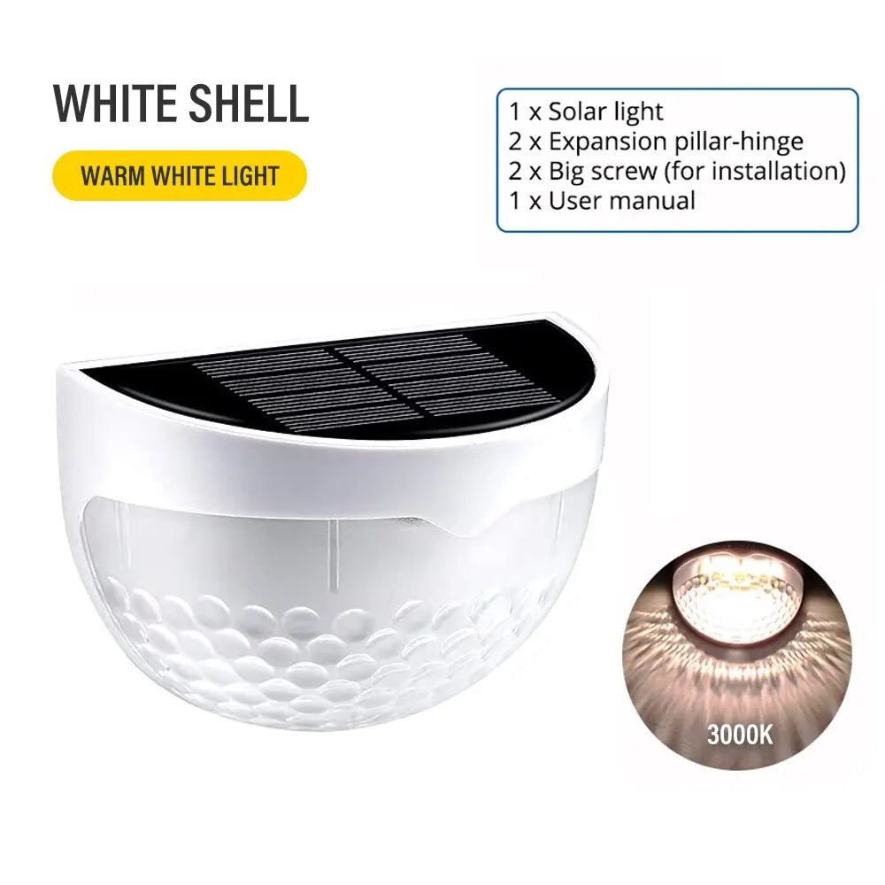 LED Solar Waterproof Fence Lights for Garden Pathway - Smarsty