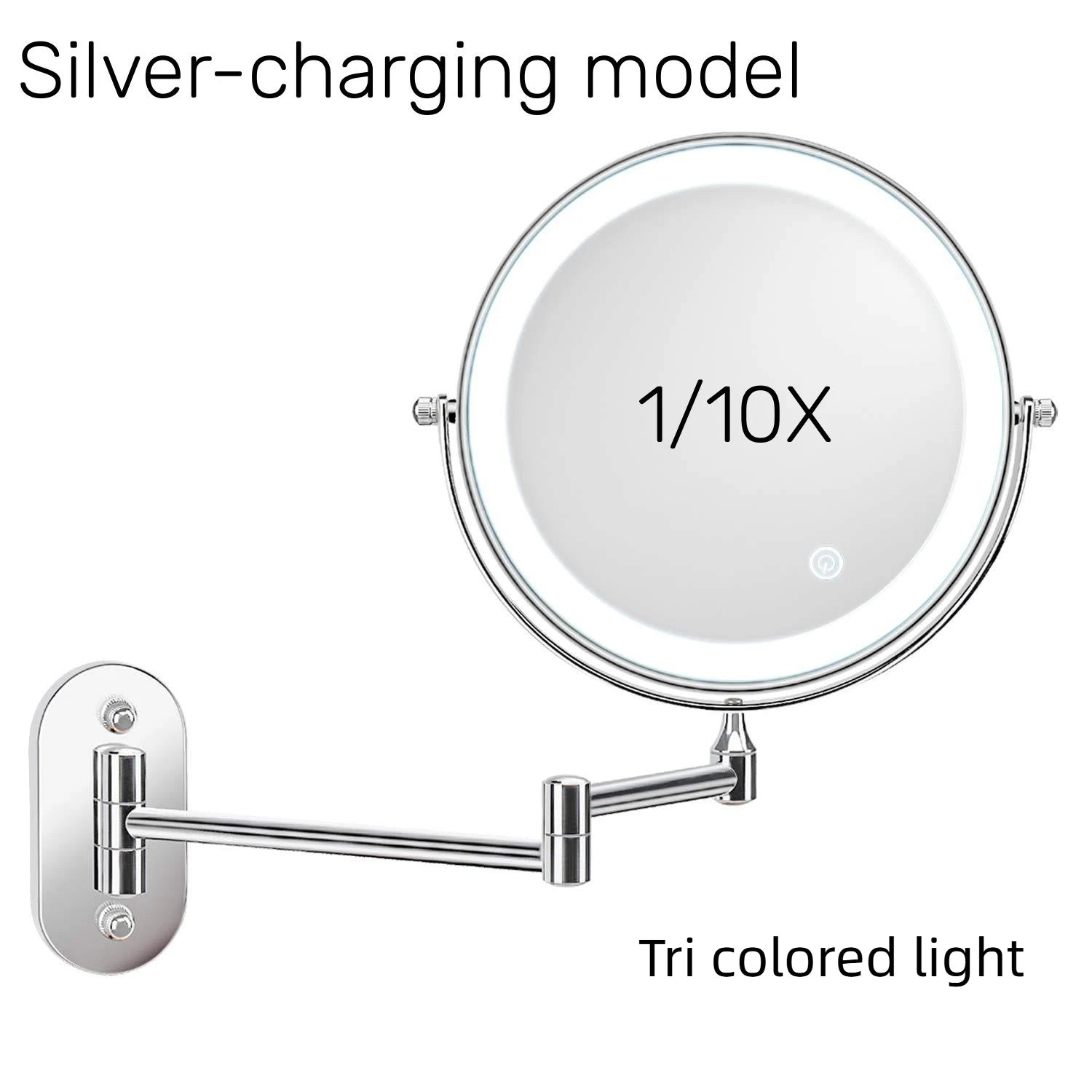 Wall Mounted Makeup Mirror with 10x Magnification - Smarsty
