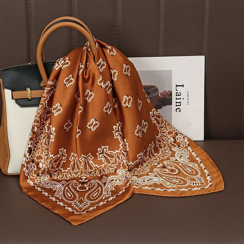 Elegant Silk Floral Hairbands and Neck Scarves - Smarsty