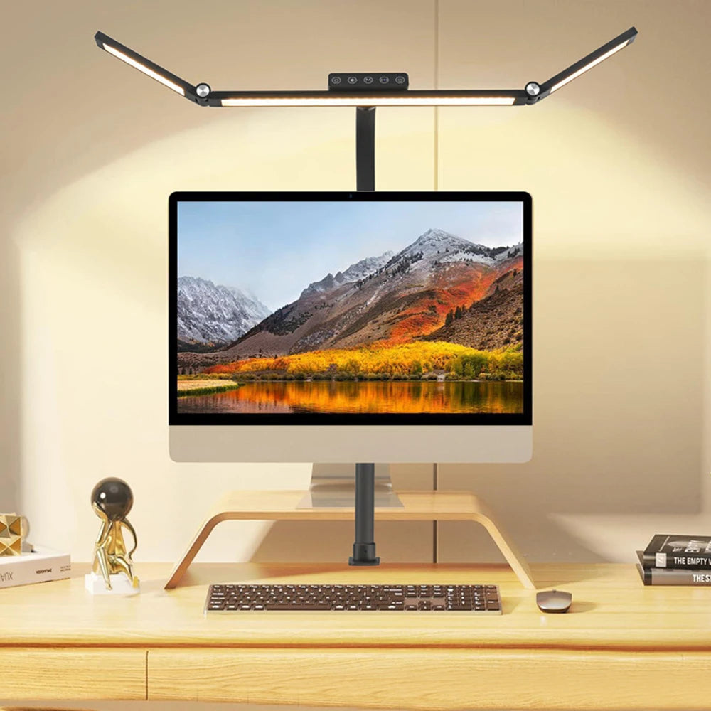 LED Desk Lamp with Stepless Dimming and Adjustable Brightness - Smarsty