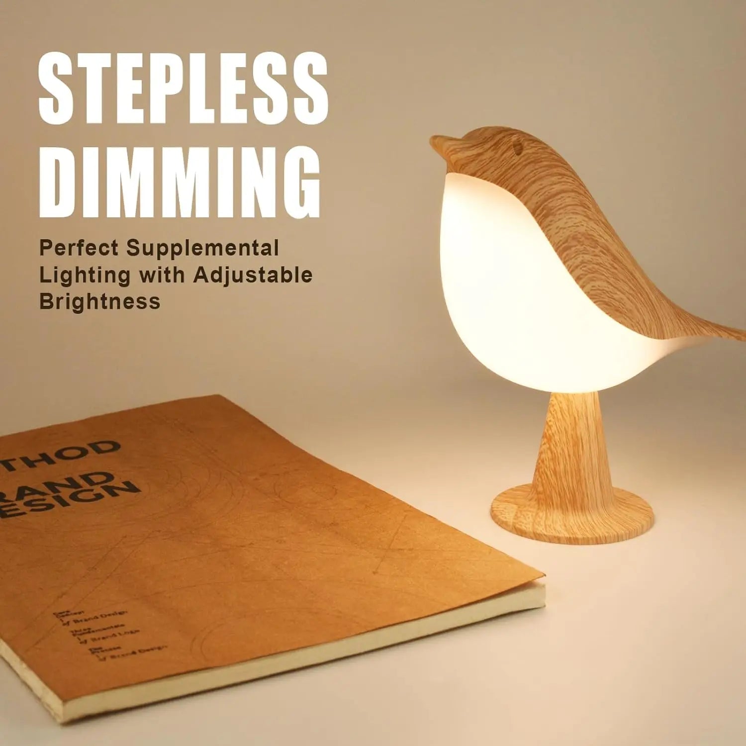 Small Touch Sensor Desk Lamp with 3 Color Temperatures - Smarsty