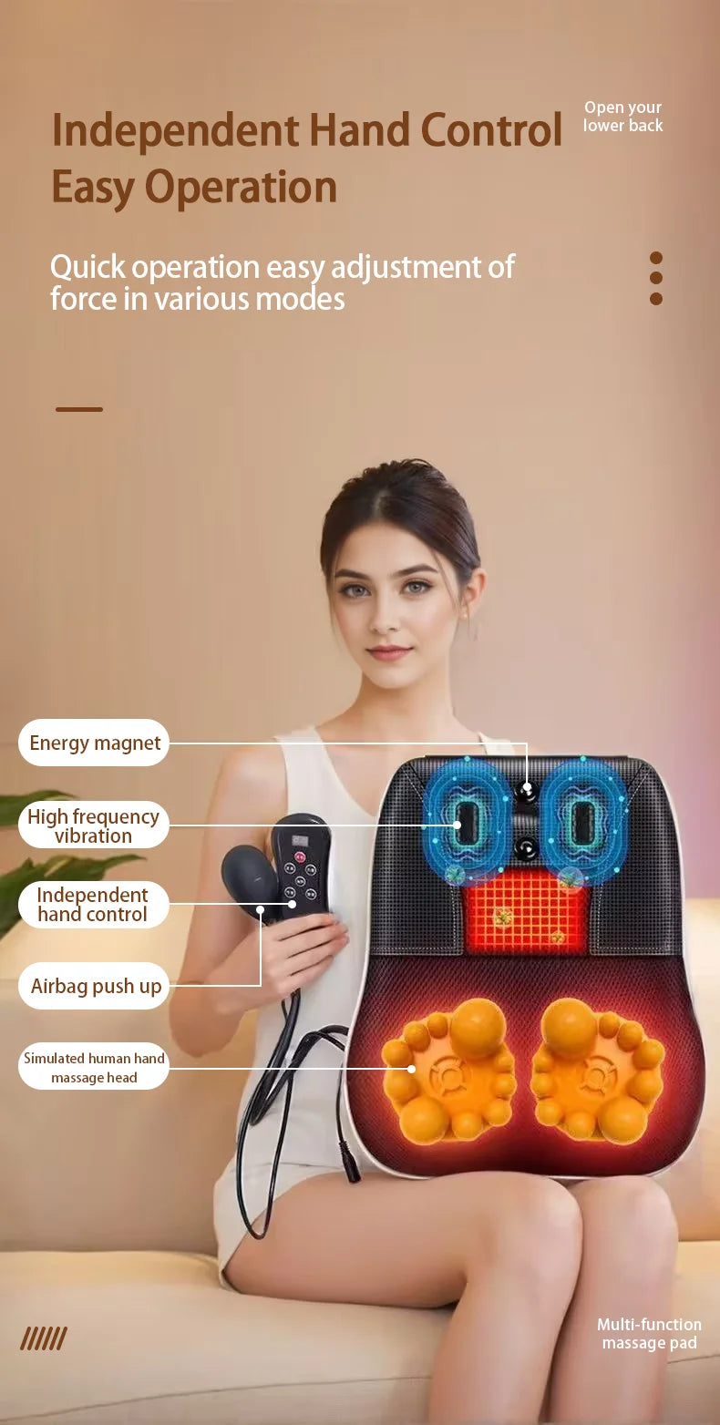 Electric Shiatsu Neck and Back Massager with Heating - Smarsty