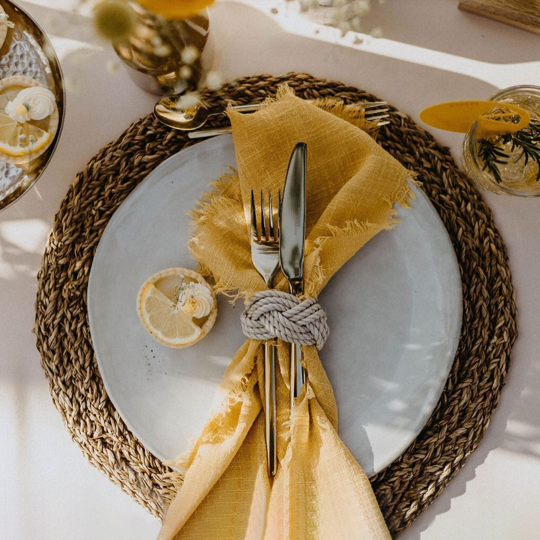 Reusable Cotton Wedding Napkins for Rustic Table Decor - Smarsty