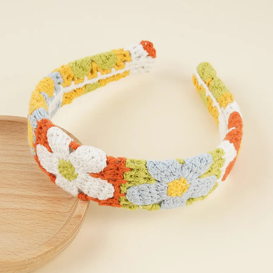 Knitted Headband Bohemian Handmade Summer Seaside Cotton - Smarsty