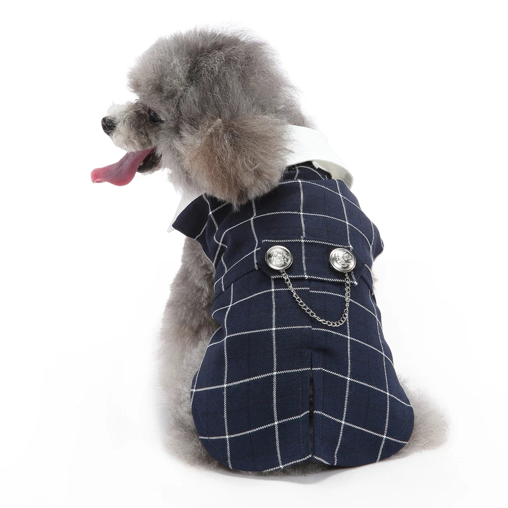 Formal Tuxedo Dog Costume for Weddings and Events - Smarsty