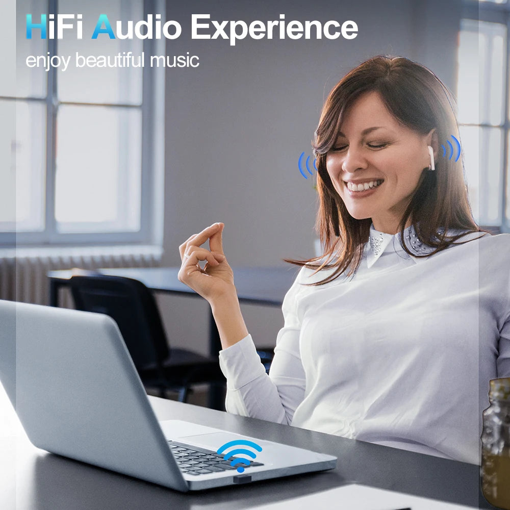 USB Wireless Bluetooth Adapter Bluetooth 5.4 USB Transmitt for PC Dongle Adaptador Wireless Mouse Keyborad Music Audio Receiver