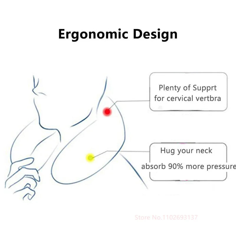 Cute Cartoon Inflatable Travel Neck Pillow for Kids - Smarsty