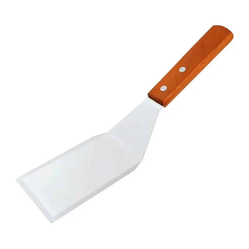 Stainless Steel Cooking Spatula with Wood Handle - Smarsty