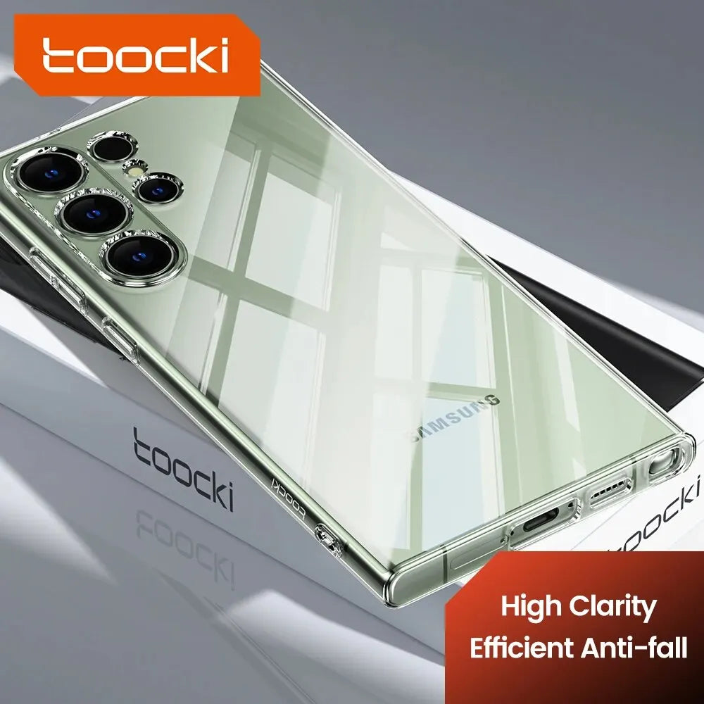 Clear TPU Phone Case For S21 S22 S23 S24 Dustproof - Smarsty